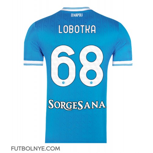 Camiseta SSC Napoli Stanislav Lobotka #68 Primera Equipación 2025-26 manga corta